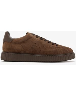 Hogan H-Stripes Sneakers - Brown