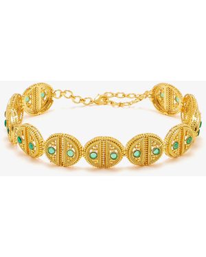LYNYER Ravi Hemisphere Choker - Metallic