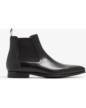 Magnanni Chelsea Leather Boots - Black