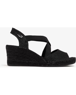 Toni Pons Sol Wedge Espadrilles - Black