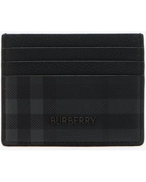 Burberry City Check Card Case - Black