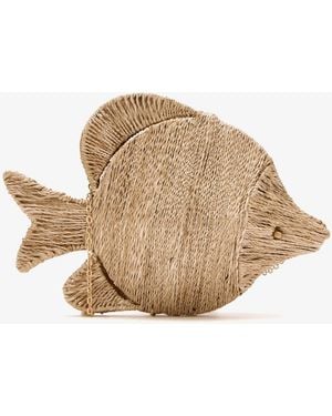 Poolside The Rhodes Rope Fish Clutch - Natural