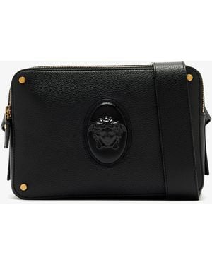 Versace Lou Crossbody Bag - Black