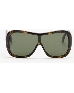 Fendi Screen Wraparound Sunglasses - Green