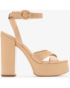 Sam Edelman Savannah Platform Sandals - Natural