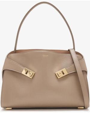 Ferragamo Hug Soft Bag - Natural