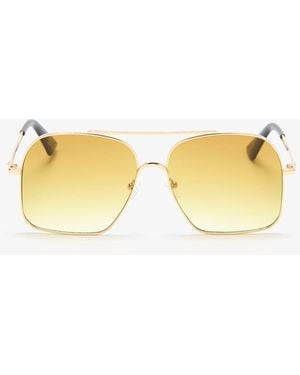 Le Specs Civelle Aviator Sunglasses - Yellow