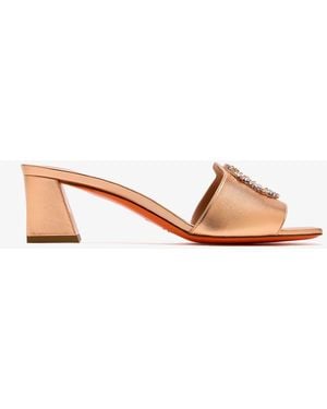 Santoni Ranya 50 Mules - Pink