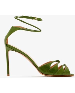Francesco Russo Lace-Up Sandals - Green