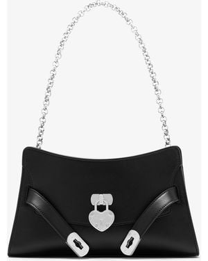 McQueen Locke Mini Shoulder Bag - White