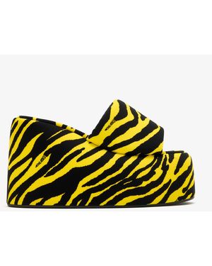 The Attico Mochi Flatform Wedge Sandals - Yellow