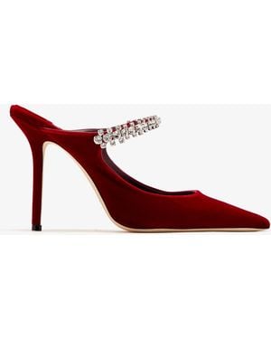 Jimmy Choo Heeled Mules "Bing" - Red