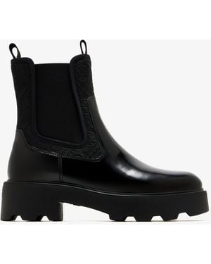 Tory Burch T Monogram Chelsea Boots - Black