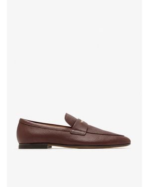 Tod's Leather Loafers - Brown