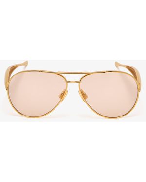 Bottega Veneta Sardine Aviator Sunglasses - Natural