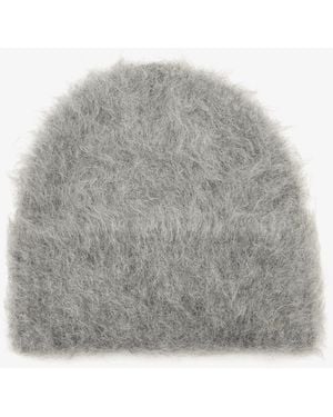 TOTEME Alpaca Knit Beanie - Gray