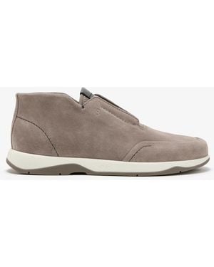 Berluti Echappée Suede Slip-On Sneakers - White