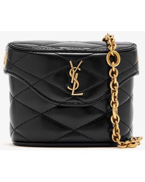 Saint Laurent June Micro Chain Belt Bag - Black