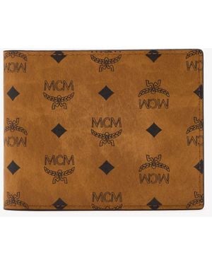 MCM Small Aren Wallet - White
