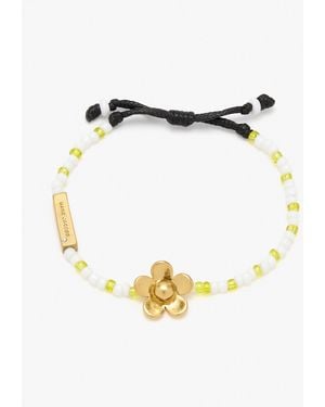 Marc Jacobs Daisy Beaded Slider Bracelet - White