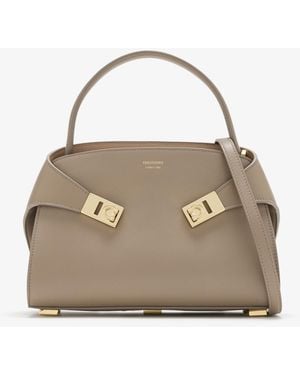 Ferragamo Hug Soft Xsmall Handbag - Brown