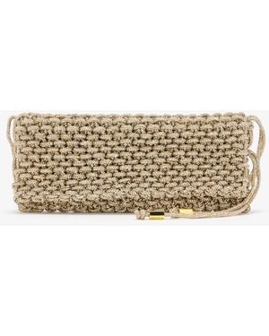 HIBOURAMA Aurora Crystal-Studded Bag - Natural