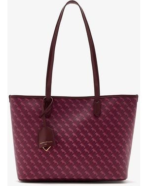 Tammy & Benjamin Monogram Pm Shopper Tote - Red