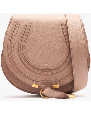 Chloé Marcie Saddle Bag - Natural