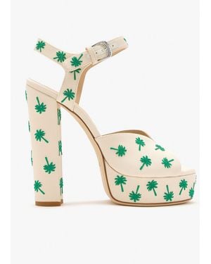 DUHA Palmdance Platform Sandals - Green