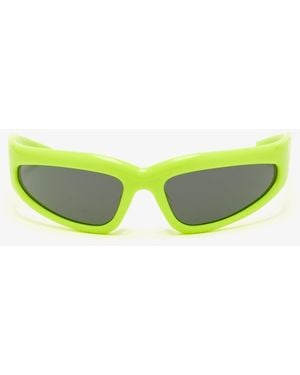 Off Broadway Sleek Butcher Sunglasses - Green