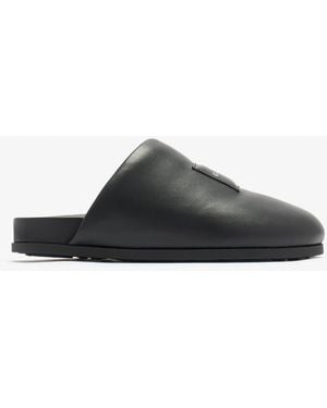 Givenchy Label Slippers - Black
