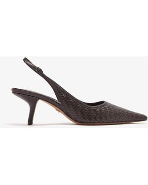 Sam Edelman Bianka Weave Slingback Pumps - White
