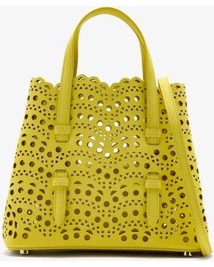 Alaïa Mina 20 Tote Bag - Yellow