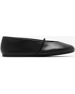 Miu Miu Nappa Leather Ballerinas - White