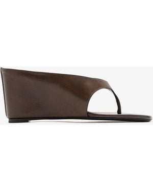 Jude Yaga Wedge Sandals - Brown