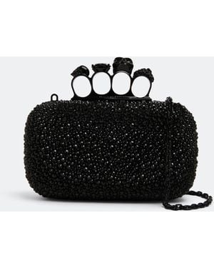 McQueen Knuckle Clutch - Black