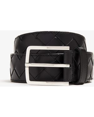 Bottega Veneta Intrecciato Belt - Black