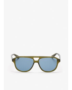 McQueen Signature Essentials Sunglasses - Blue