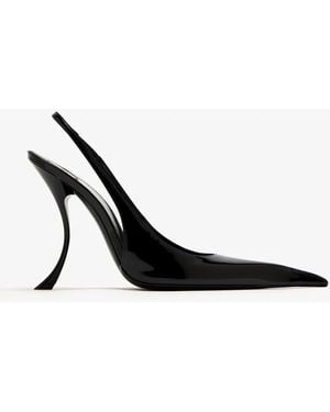 Saint Laurent Apolline 110 Slingback Pumps - White