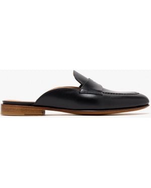 Magnanni Leather Slippers - White