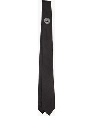 Versace Medusa Tie - White
