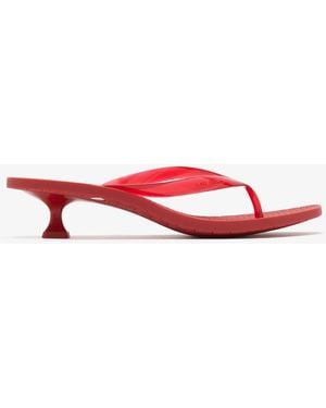 Tory Burch Jelly Flip Flop Sandals - Red