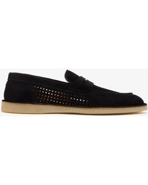 Dolce & Gabbana Suede Loafers - White