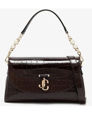 Jimmy Choo Curve Top-Handle Bag - Black