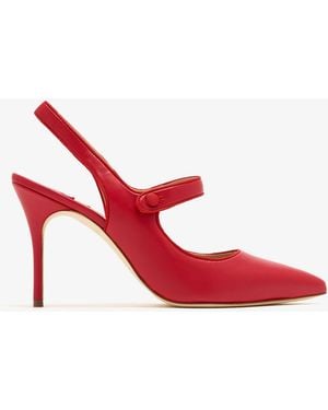 Manolo Blahnik Camparisli Slingback Pumps - Red