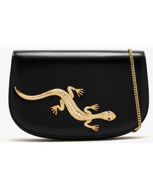 Giuseppe Zanotti Lizard Clutch - Black