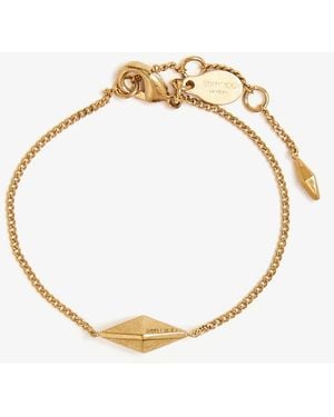 Jimmy Choo Diamond Fine Chain Bracelet - Metallic