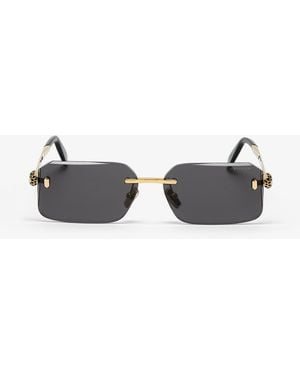 BVLGARI Serpenti Forever Rectangular Sunglasses - Metallic