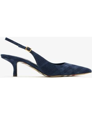 Burberry Dame Slingback Pumps - Blue