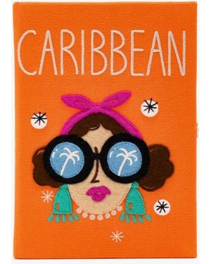 Olympia Le-Tan Caribbean Book Clutch - Orange